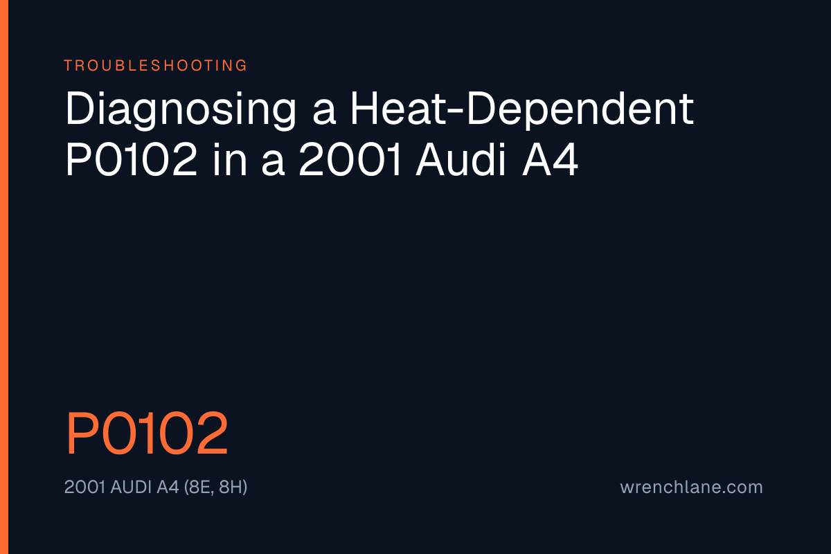Diagnosing a Heat-Dependent P0102 in a 2001 Audi A4