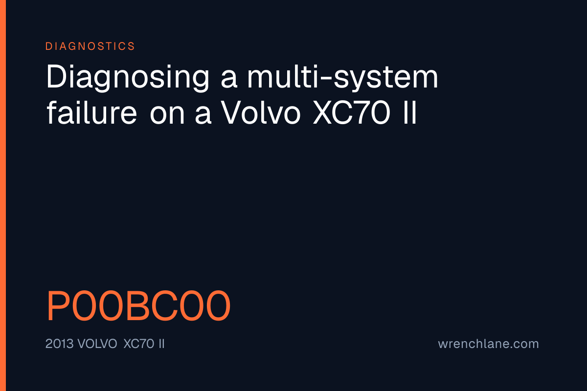 Diagnosing a multi-system failure on a Volvo XC70 II