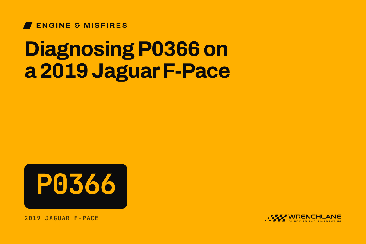 Diagnosing P0366 on a 2019 Jaguar F-Pace