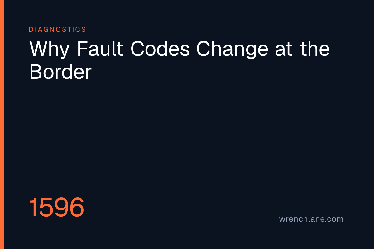 Why Fault Codes Change at the Border