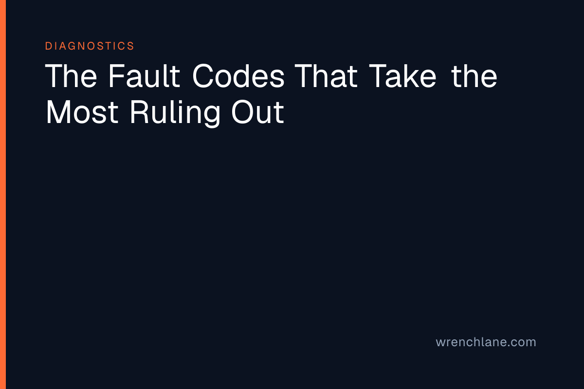 The Fault Codes That Take the Most Ruling Out