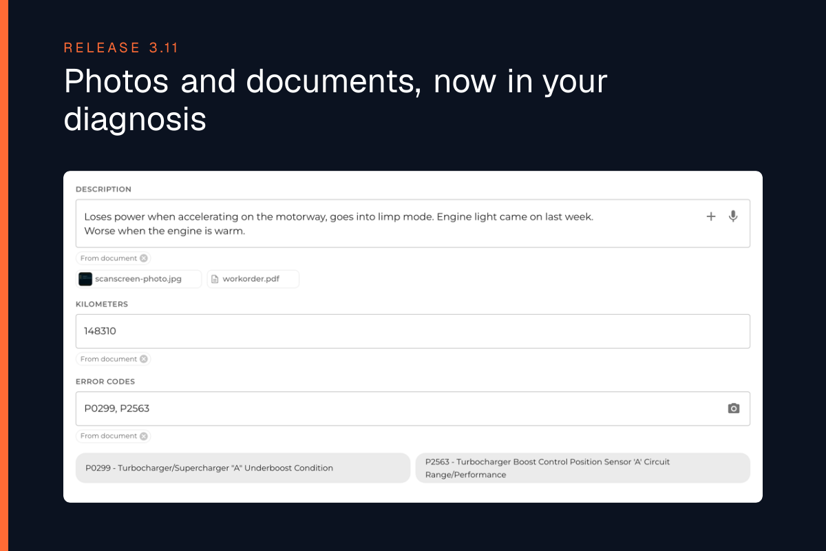 Foton och dokument, nu i din diagnos - Release 3.11
