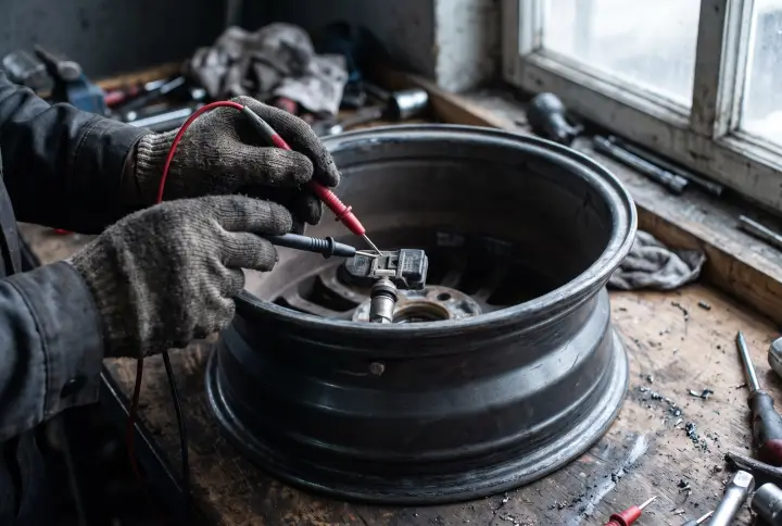 Diagnosing Code B124D and an Illuminated TPMS Light