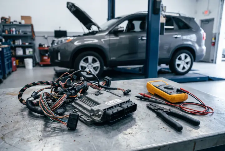 Diagnosing P0A0F97 and U008087 on a Land Rover