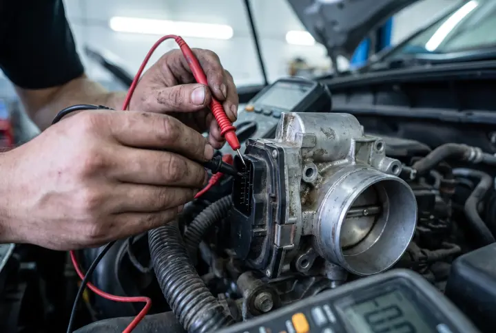 Opel Insignia P2176: Throttle Body Idle Position Fault