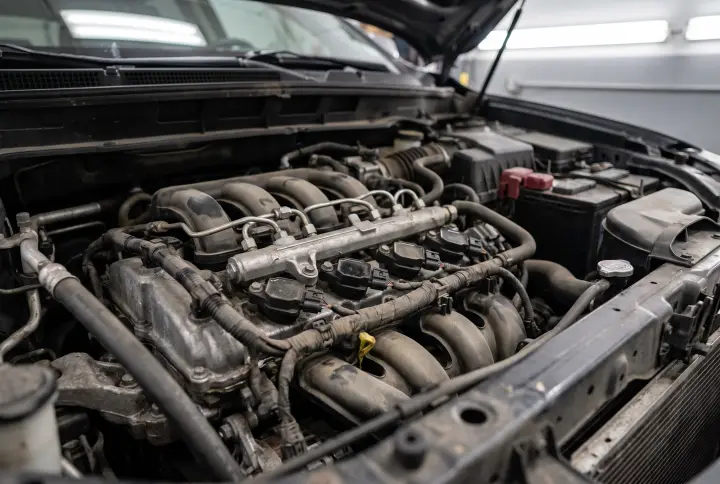 Diagnosing a severe knock and P030000 in a Volvo XC90 II