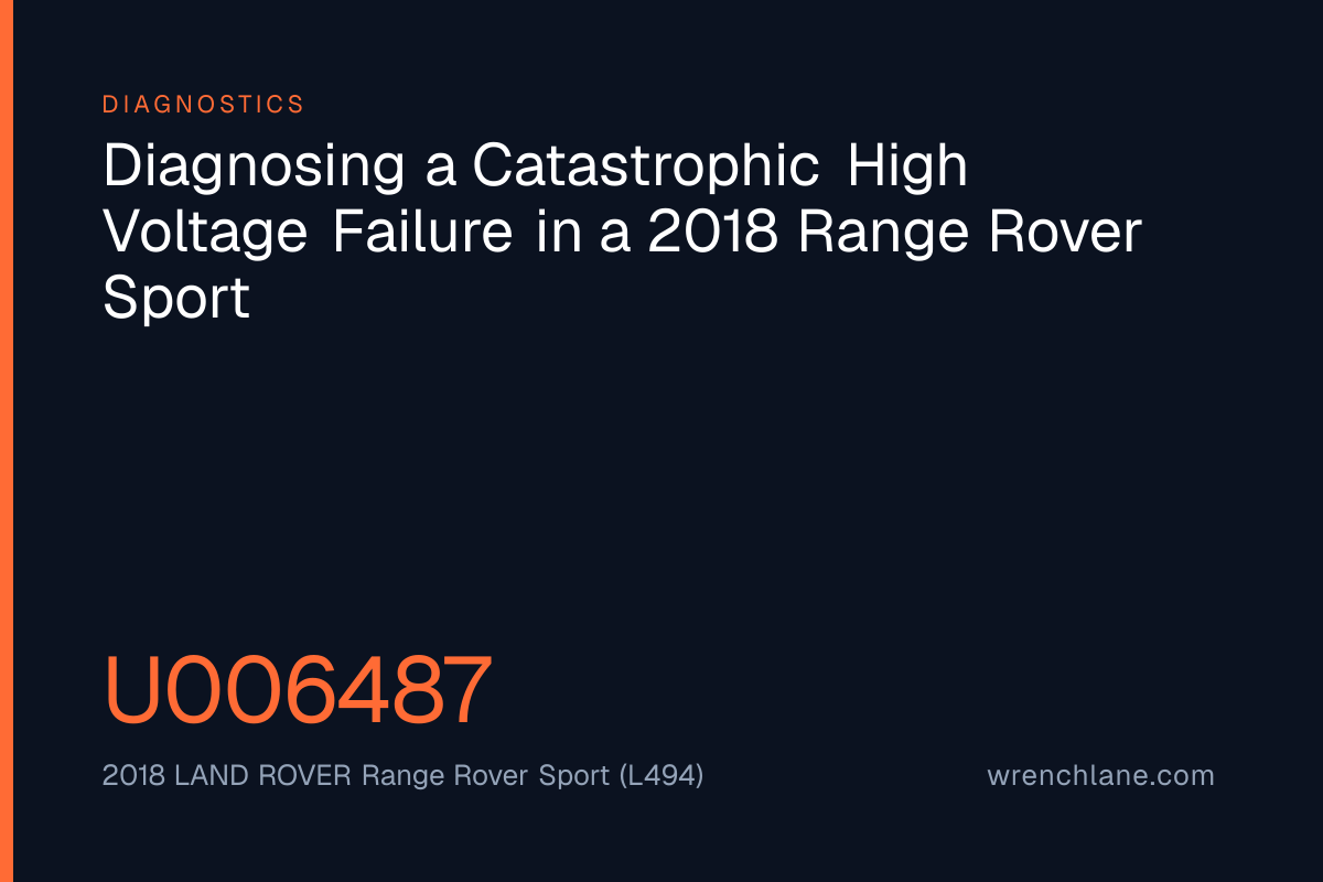 Diagnosing a Catastrophic High Voltage Failure in a 2018 Range Rover Sport
