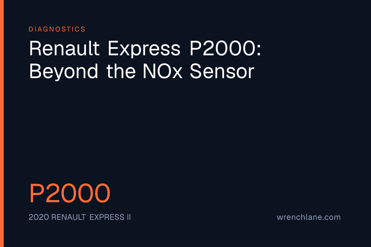 Renault Express P2000: Beyond the NOx Sensor