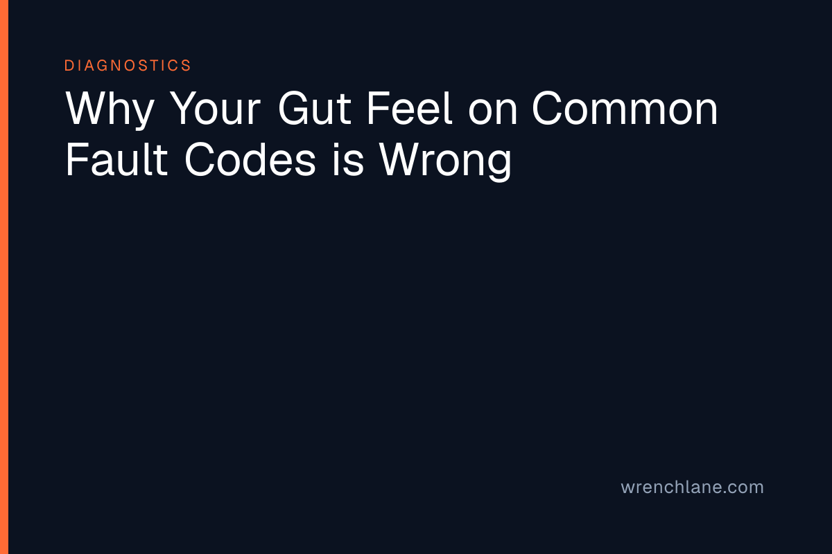 Why Your Gut Feel on Common Fault Codes is Wrong