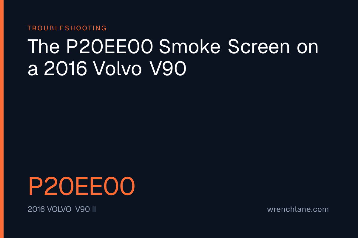The P20EE00 Smoke Screen on a 2016 Volvo V90