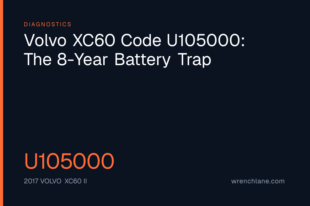 Volvo XC60 Code U105000: The 8-Year Battery Trap