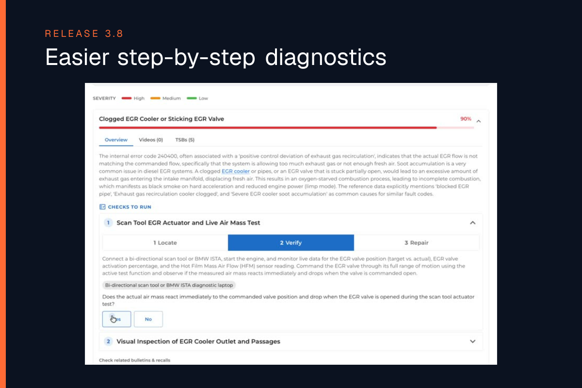 WrenchLane 3.8 - easier step-by-step diagnostics