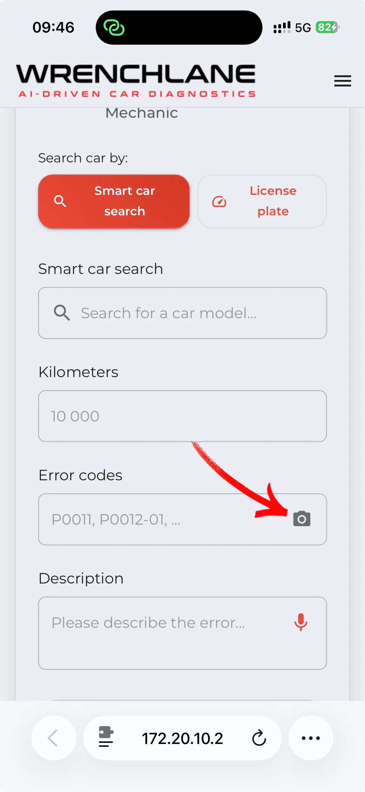 OBD Reader OCR - Step 1